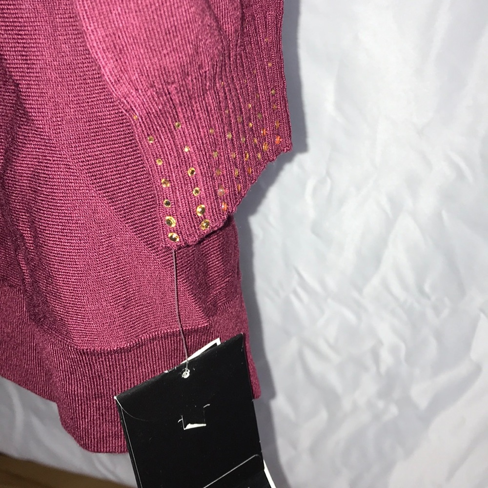 SALE Bundle 4/$20 - Only 1 Left, Size Medium - Alfani Burgundy Turtleneck - Picture 3 of 4